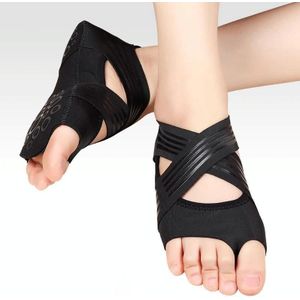 A Pair Fitness Soft-Soled Lightweight Non-Slip Yoga Shoes Five-Finger Dance Shoes  Size: 39 / 40(Black)