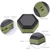BT508 Portable Life Waterproof Bluetooth Stereo Speaker  with Built-in MIC & Hook  Support Hands-free Calls & TF Card & FM  Bluetooth Distance: 10m(Army Green)