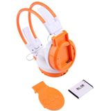 SH-S1 Folding Stereo HiFi Wireless Sports Headphone Headset with LCD Screen to Display Track Information & SD / TF Card  For Smart Phones & iPad & Laptop & Notebook & MP3 or Other Audio Devices(Orange)