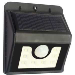 L68 White Light Solar Motion Light  8 LEDs Human Body Sensor Wall Light with Solar Panel