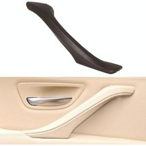 Car Leather Right Side Inner Door Handle Assembly 51417225854 for BMW 5 Series F10 / F18 2011-2017(Mocha)