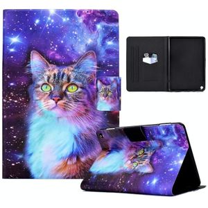 Voor Amazon Kindle Fire HD 8 2020 Electry Pressed TPU Leren Tablet Case (Star Cat)