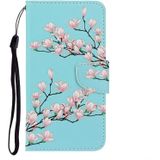 For Galaxy S9 Plus Colored Drawing Horizontal Flip Leather Case with Holder & Card Slot & Wallet(Magnolia)