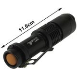 UltraFire Focus Flashlight  3 Mode  Cree XM-L T6 LED  White Light  Luminous Flux: 700lm  Length: 11.6cm(Black)