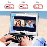 8 PCS Universal Oval Shape Design WebCam Cover Camera Cover for Desktop  Laptop  Tablet  Phones  Color Random(12 Constellations)