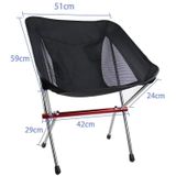 Outdoor Beach Chair Aluminum Alloy Ultra Light Camping Barbecue Fishing Portable Folding Back Chair(Folding Chair + Telescopic Tripod)