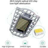 60W LED Industrial Mining Light Waterproof Light Sensor Folding Tri-Leaf Garage Lamp(White Light)