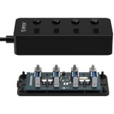 ORICO W9PH4-U3-V1 4 USB 3.0 Ports Faceup Design HUB with Individual Power Switches and LEDs