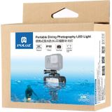 PULUZ 20 LEDs 40m Waterproof IPX8 Studio Light Video & Photo Light with Hot Shoe Base Adapter & Quick Release Buckle & Long Screw & 2 x Filter Plates for GoPro HERO9 Black / HERO8 Black / HERO7 /6 /5 /5 Session /4 Session /4 /3+ /3 /2 /1  Xiaoyi and