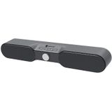 New Rixing NR4017 Portable 10W Stereo Surround Soundbar Bluetooth Speaker with Microphone(Gray)