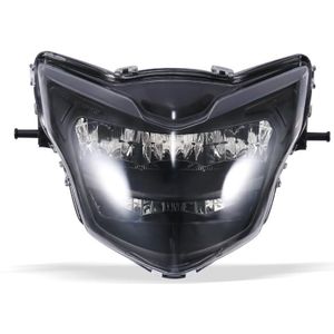 Motorcycle LDE Retro Headlights LED Far Near Beam Lights For Yamaha LC135 V2-V6(Smoked Glass)