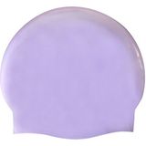 Glossy Seamless Pure Silicone High Elasticity Professional Swimming Cap(Purple)