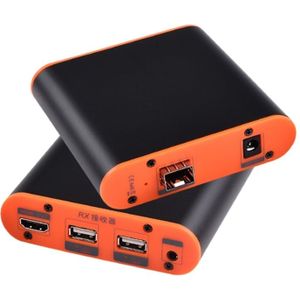 OPT882-KVM HDMI Extender (Receiver & Sender) Fiber Optic Extender with USB Port and KVM Function  Transmission Distance: 20KM (EU Plug)