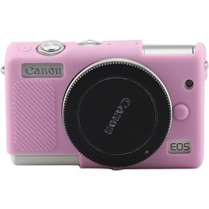 Soft Silicone Protective Case for Canon M100 (Pink)