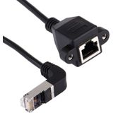 30cm RJ45 Male Bent Down to RJ45 Female LAN Extension Cable