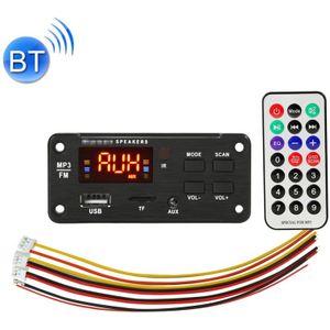 Car 12V Color Screen Display Bluetooth 5.0 Audio MP3 Player Decoder Board FM Radio TF Card USB 3.5mm AUX  with Remote Control