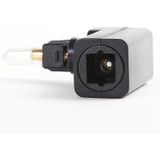 EMK 360 Degree Male to Female Conversion Head Optical Fiber Adapter Audio Adapter