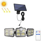 TG-TY075 Solar 3-kop roteerbare wandlamp Body Sensation Outdoor Waterdichte Tuin Licht  stijl: 122 LED splitst