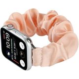 Sjaal Haar Tie Vervanging Horlogebanden voor Apple Watch Series 6 & SE & 5 & 4 44mm / 3 & 2 & 1 42mm (Pink)