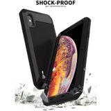 Waterproof Dustproof Shockproof Aluminum Alloy + Tempered Glass + Silicone Case for iPhone XS Max (Yellow)