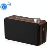 W5A Subwoofer Fabric Wooden Touch Bluetooth Speaker  Support TF Card & U Disk & 3.5mm AUX(Walnut)