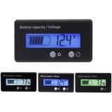 H6133 12V-84V Lead-acid Battery Voltage Tester Percentage Voltmeter Gauge Lithium Battery Status Monitor(White Light)