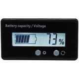 H6133 12V-84V Lead-acid Battery Voltage Tester Percentage Voltmeter Gauge Lithium Battery Status Monitor(White Light)