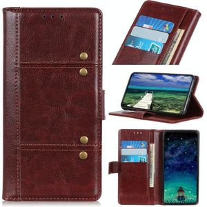 For Motorola Moto G50 Peas Crazy Horse Texture Horizontal Flip Leather Case with Holder & Card Slots & Wallet(Brown)