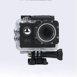 WIFI Waterproof Action Camera Cycling 4K camera Ultra Diving  60PFS kamera Helmet bicycle Cam underwater Sports 1080P Camera(Black)