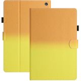 Voor Amazon Kindle Fire 7 2022 Stikselverloop lederen tablethoes (oranje geel)