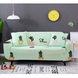 Sofa covers all-inclusive slip-resistente sectionele elastische volledige Bank cover sofa cover en kussensloop  specificatie: enkele stoel + 2 stuks kussensloop (de cactus)