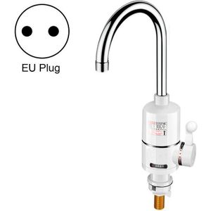 Digital Display Electric Heating Faucet Instant Hot Water Heater EU Plug Lamp Display Elbow