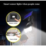 TG-TY085 Solar Outdoor Human Body Induction Wall Light Household Garden Waterproof Street Light wIth Remote Control  Spec: 168 COB  Integrated