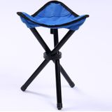 Hiking Outdoor Camping  Fishing Folding Stool Portable Triangle Chair Maximum Load 100KG Folding Chair Size:22 x 22 x 31cm(Blue)