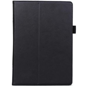 For Lenovo Tab P10 TB-X705F & Tab M10 FHD REL TB-X605FC/LC & Tab M10 TB-X605F / TB-X505F Retro Texture PU Leather Horizontal Flip Leather Case with Holder & 2 Card Slots & Hand Strap(Black)