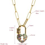 Ladies Exquisite Clavicle Chain Brass Micro-inlaid Zircon Necklace  Style:Cloud
