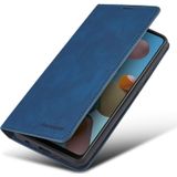 For Samsung Galaxy A21s Forwenw Dream Series Oil Edge Strong Magnetism Horizontal Flip Leather Case with Holder & Card Slots & Wallet & Photo Frame(Blue)