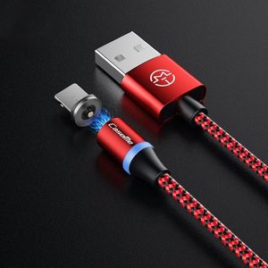 CaseMe Series 2 USB to 8 Pin Magnetic Charging Cable  Length: 1m (Red)