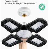 120W LED Garage Light Factory Warehouse Folding Four-Leaf Lamp(Cold White Light)