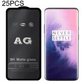 25 PCS AG Matte Frosted Full Cover Tempered Glass For OnePlus 6