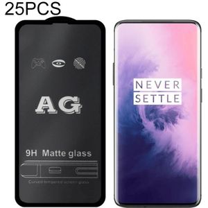 25 PCS AG Matte Frosted Full Cover Tempered Glass For OnePlus 6