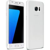 CAFELE Chiffon Series for Galaxy S7 Edge PP Ultra-slim Matte Protective Back Cover Case(White)
