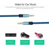 3.5mm Male To Male Car Stereo Gold-Plated Jack AUX Audio Cable For 3.5mm AUX Standard Digital Devices  Length: 1.5m(Brown)