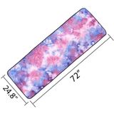 Microfiber Eco-friendly Non-slip Towel Foldable Yoga Mat Sports Drape  Size: 183 x 63cm(Purple)