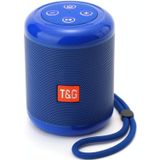 T&G TG519 TWS HiFi Portable Bluetooth Speaker Subwoofer Outdoor Wireless Column Speakers Support TF Card / FM / 3.5mm AUX / U Disk / Hands-free Call(Blue)