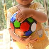 REGAIL No. 2 Intelligence PU Leather Wear-resistant Kylin Melon Shape Football for Children  with Inflator