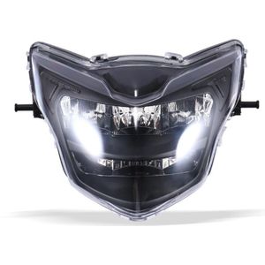 Motorcycle LDE Retro Headlights LED Far Near Beam Lights For Yamaha LC135 V2-V6(Transparent Glass)