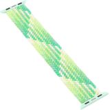 Single Loop Weaving Nylon Replacement Watchband  Size: M 145mm For Apple Watch Series 6 & SE & 5 & 4 40mm / 3 & 2 & 1 38mm(Lime)