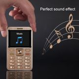 SATREND A10 Card Mobile Phone  1.77 inch  MTK6261D  21 Keys  Support Bluetooth  MP3  Anti-lost  Remote Capture  FM  GSM  Dual SIM(Gold)