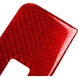 4 PCS / Set Carbon Fiber Car Window Button Panel Decorative Sticker for Alfa Romeo Giulia 2017-2019  Right Drive (Red)